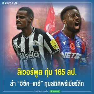 ลิเวอร์พูล ทุ่ม 165 ล้านปอนด์ ล่า อิซัค–เกฮี ทุบสถิติพรีเมียร์ลีก